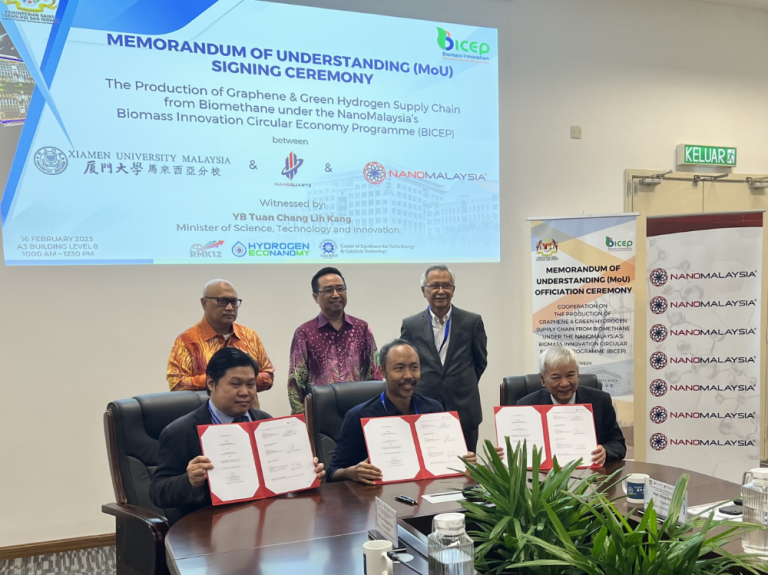 大马纳米公司和NANOQUARTZ携手与厦门嘉庚教育发展有限公司签署备忘录 （MoU）合作开展生物质创新循环经济计划（BICEP）