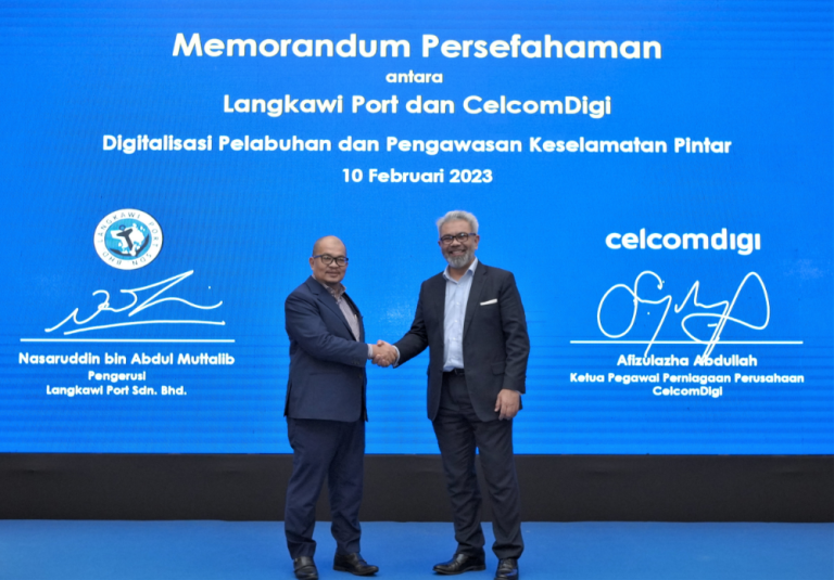 Langkawi Port与CelcomDigi携手合作 进一步强化智能港口管理