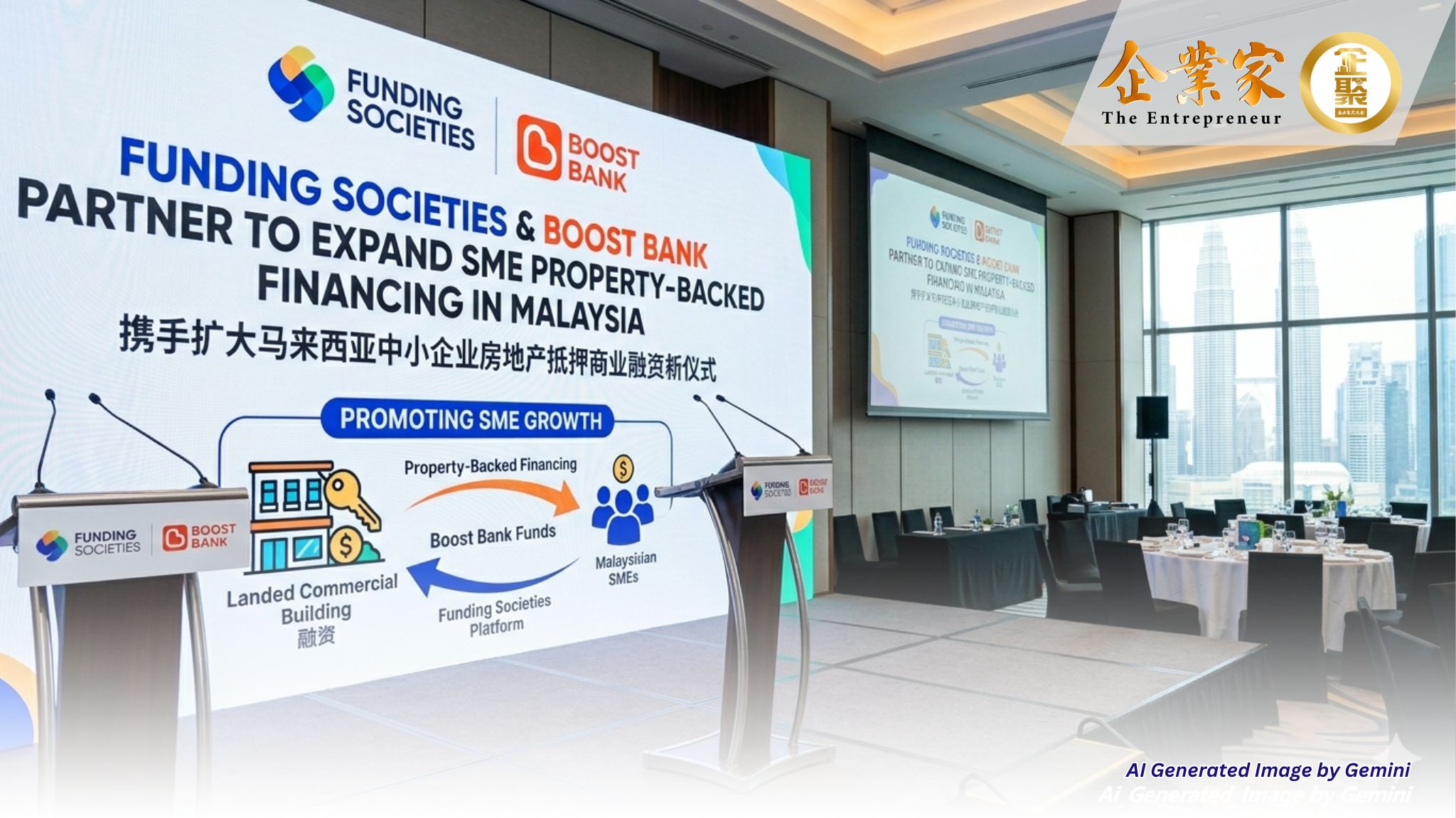 Funding Societies与Boost Bank携手扩大马来西亚中小企业房地产抵押商业融资机会